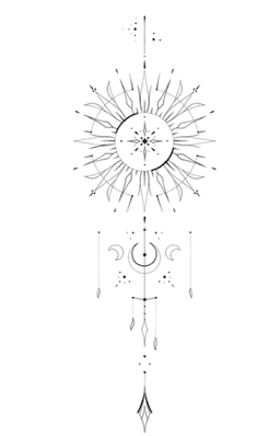 tatouage bras style fine line