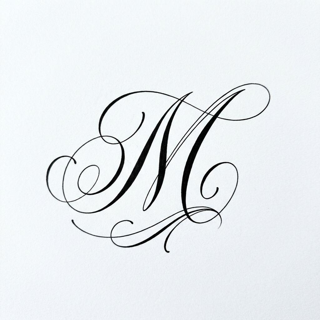 idée tatouage pied initiale lettrée, design sur fond blanc