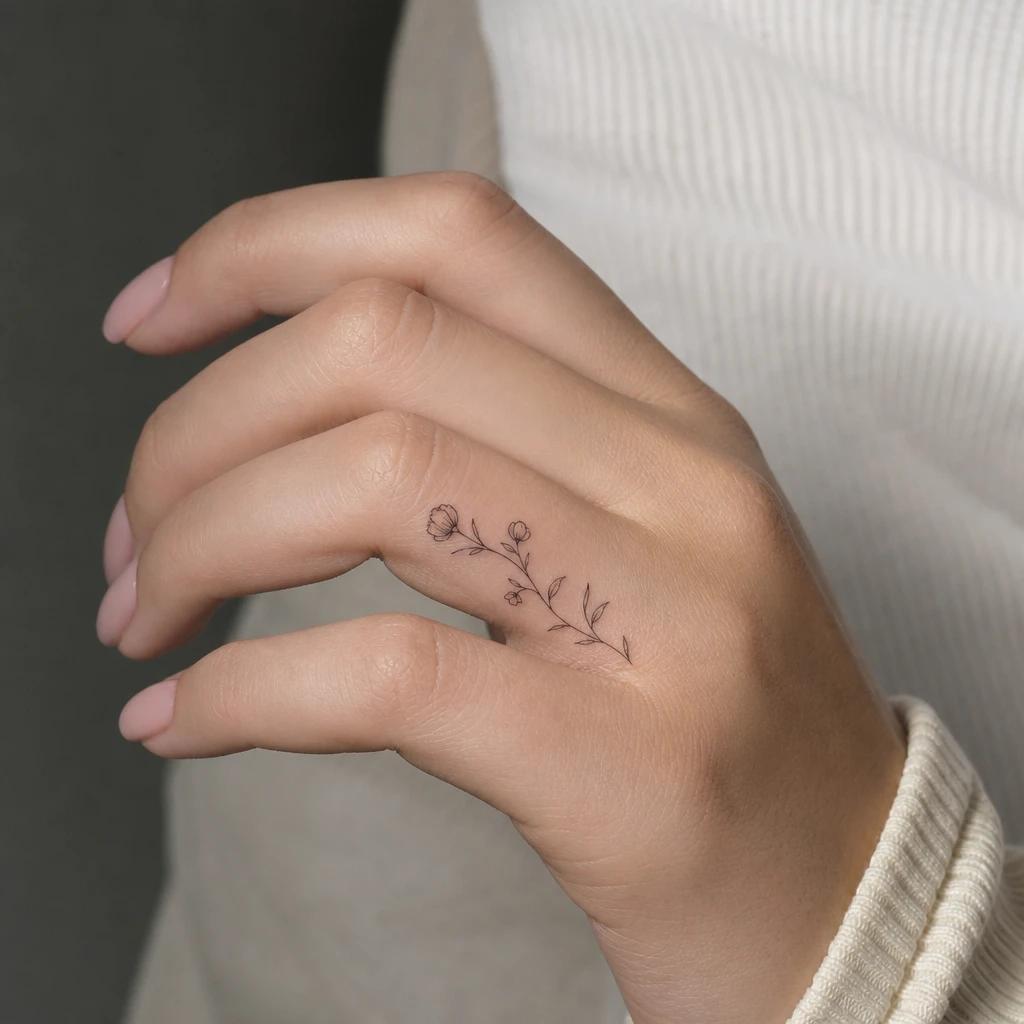 Idée tatouage main femme