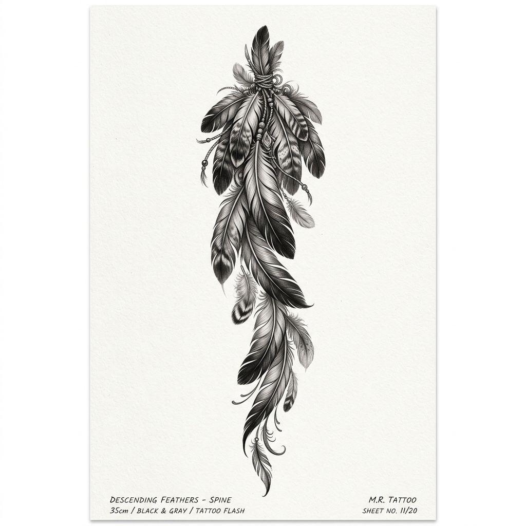 idée tatouage colonne vertébrale réalisme noir et gris, design sur fond blanc
