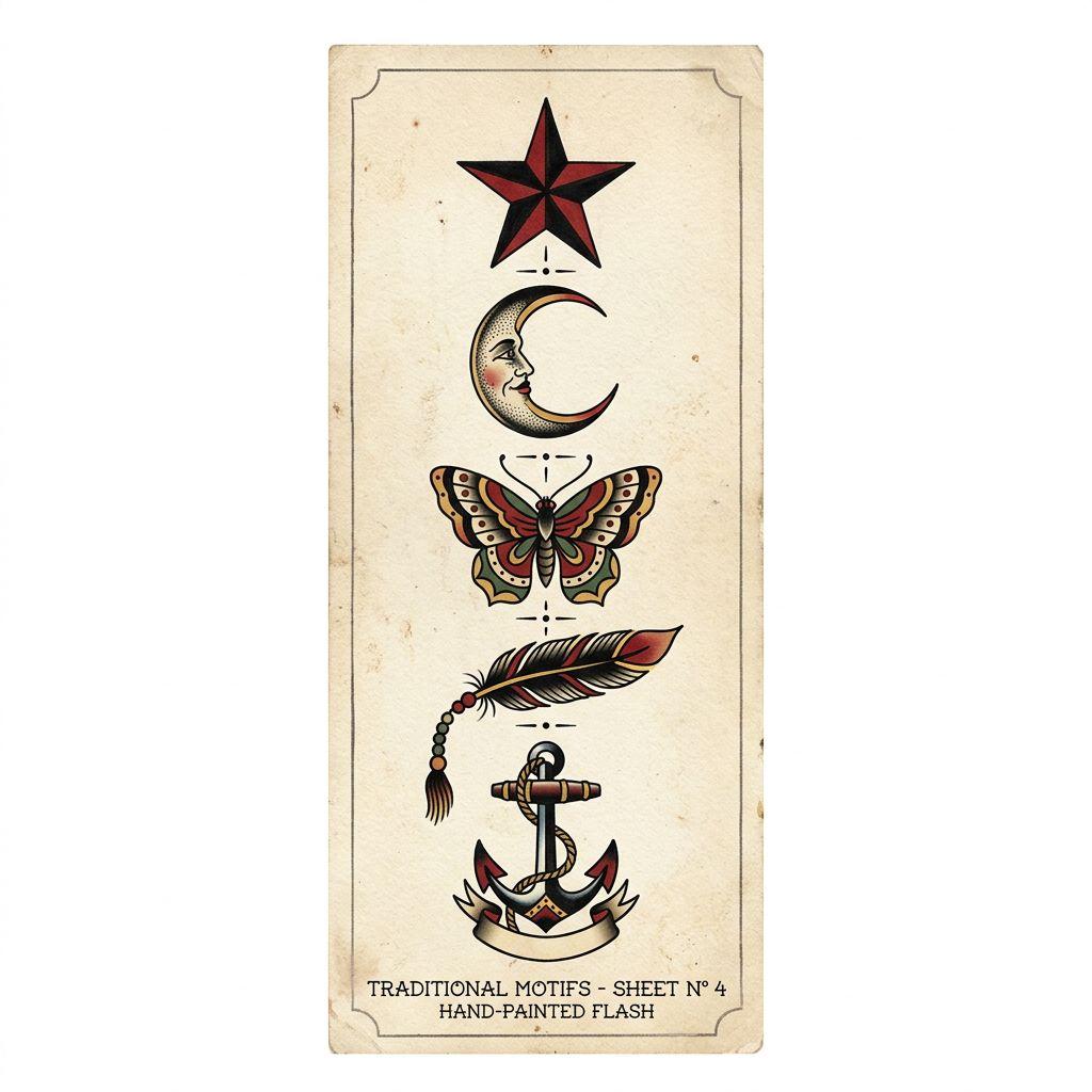 idée tatouage colonne vertébrale patchwork flash dorsal, design sur fond blanc