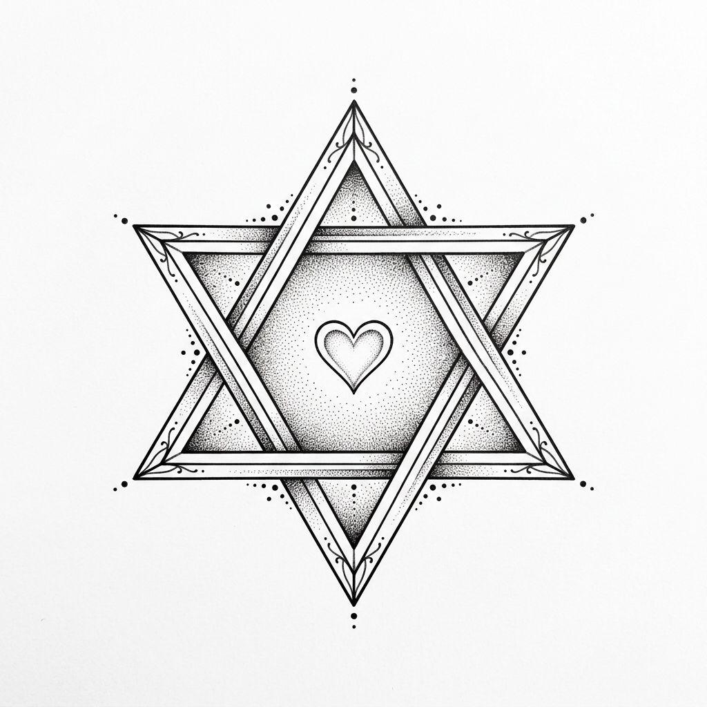 idée tatouage commun triangle infini spirituel, design sur fond blanc