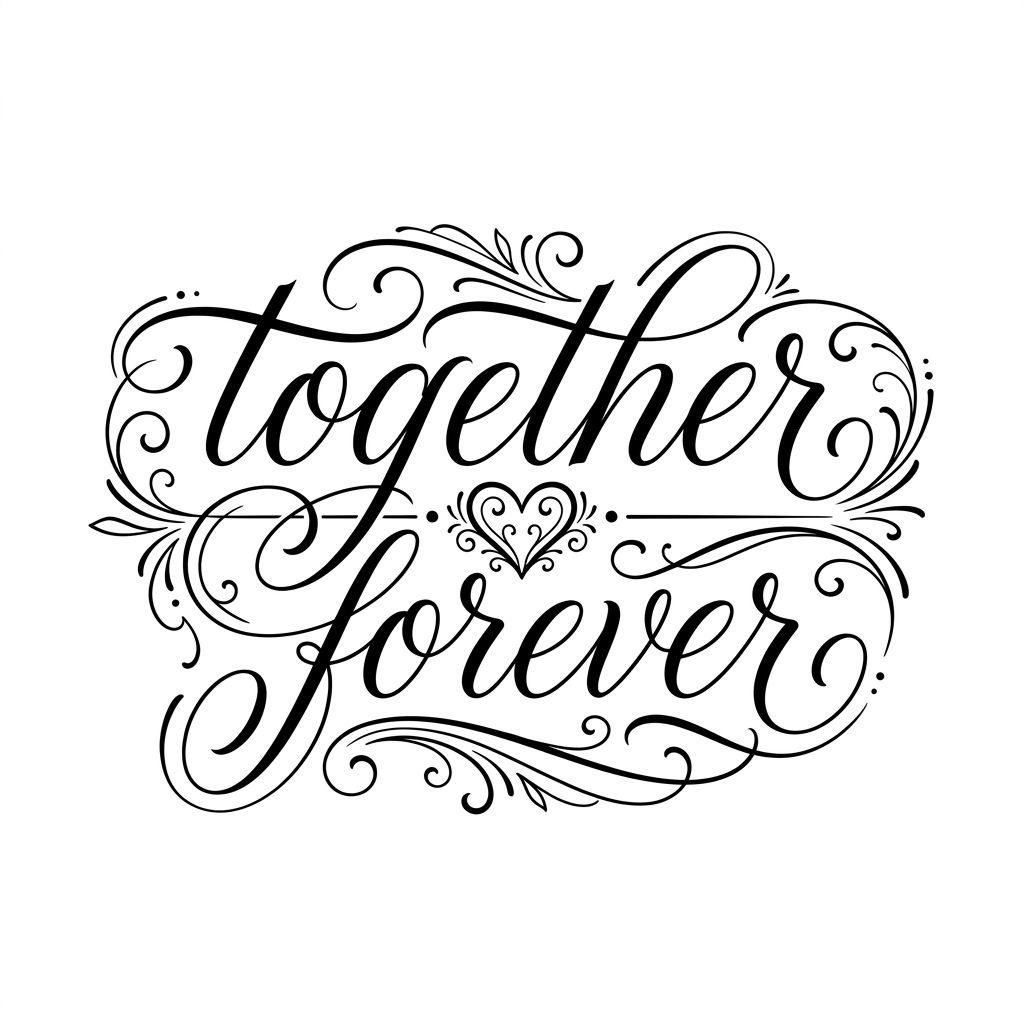 idée tatouage commun lettrage commun, design sur fond blanc