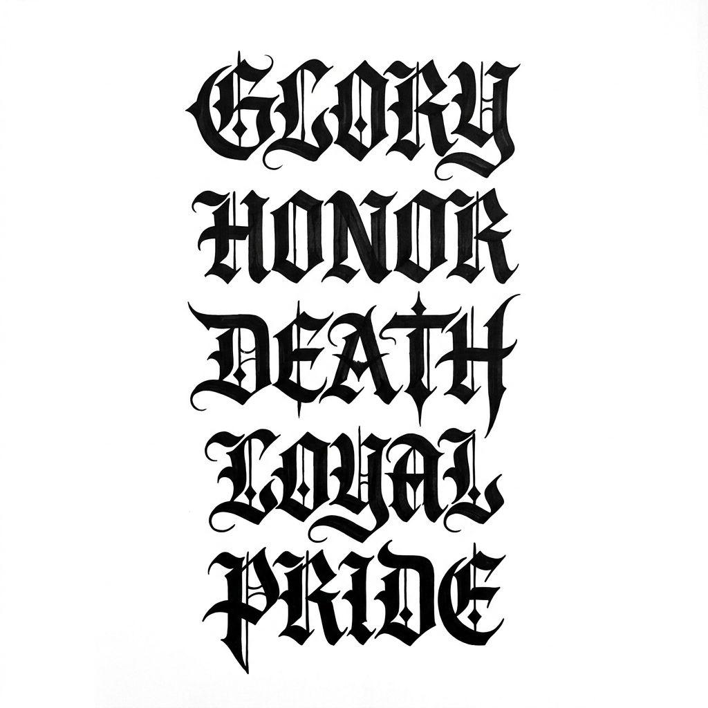 idée tatouage cou homme lettrage gothique côté cou, design sur fond blanc