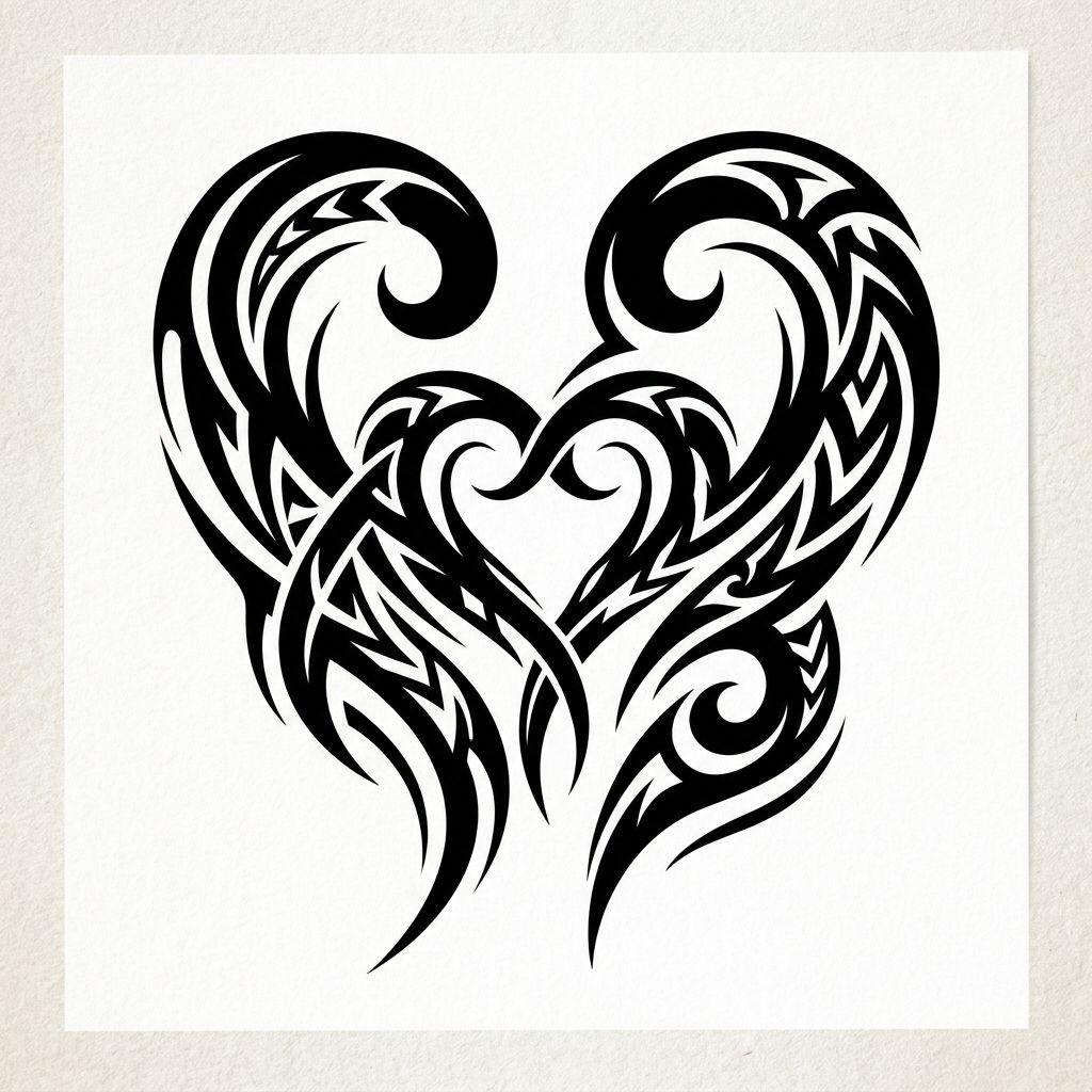 idée tatouage couple tribal moderne couple, design sur fond blanc