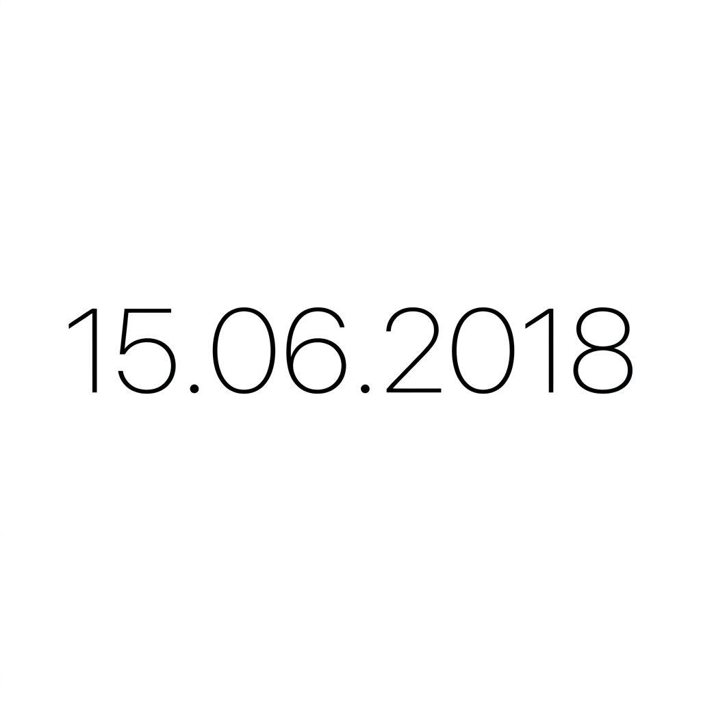 idée tatouage date de naissance date minimaliste sans-serif, design sur fond blanc