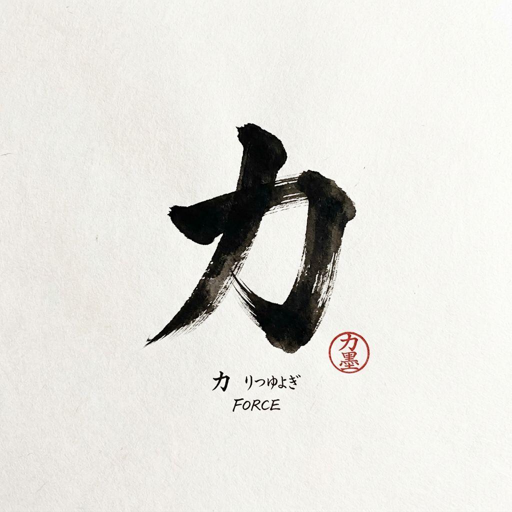 idée tatouage discret homme petit kanji japonais, design sur fond blanc