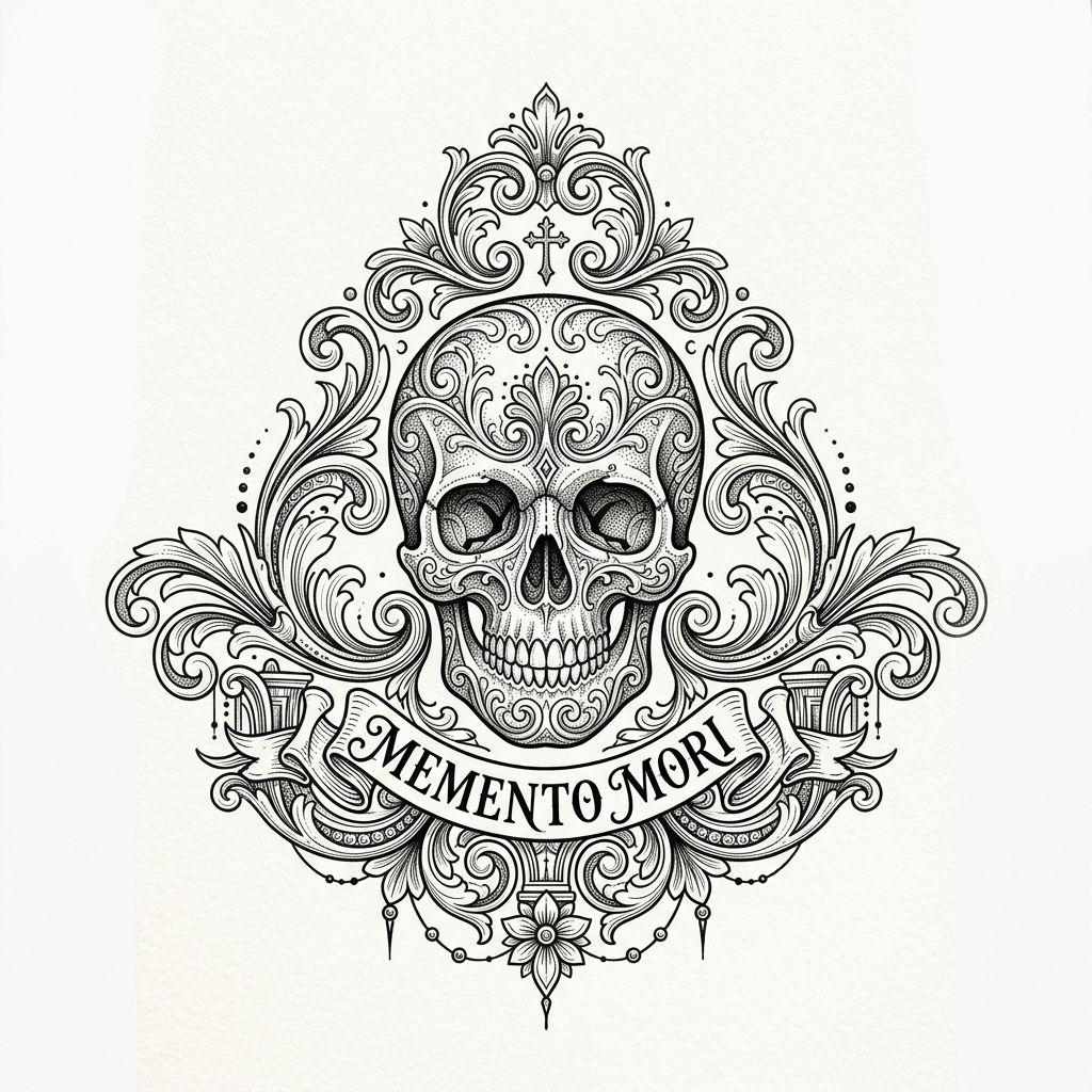 idée tatouage discret homme petit crâne miniature, design sur fond blanc