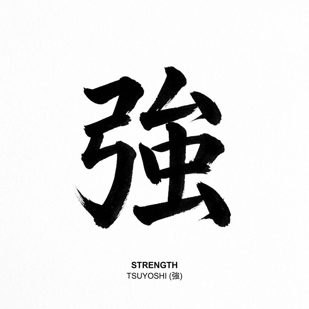 idée tatouage doigt kanji japonais, design sur fond blanc