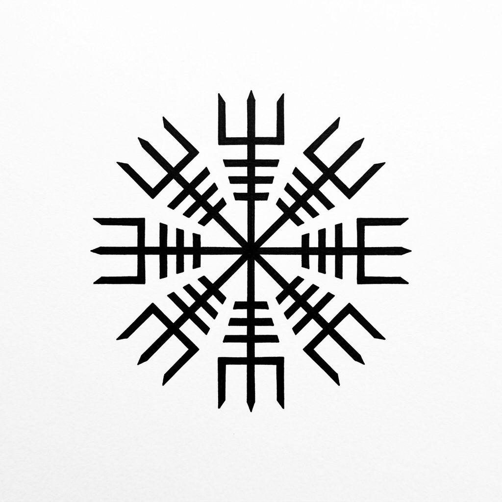 idée tatouage doigt rune nordique, design sur fond blanc