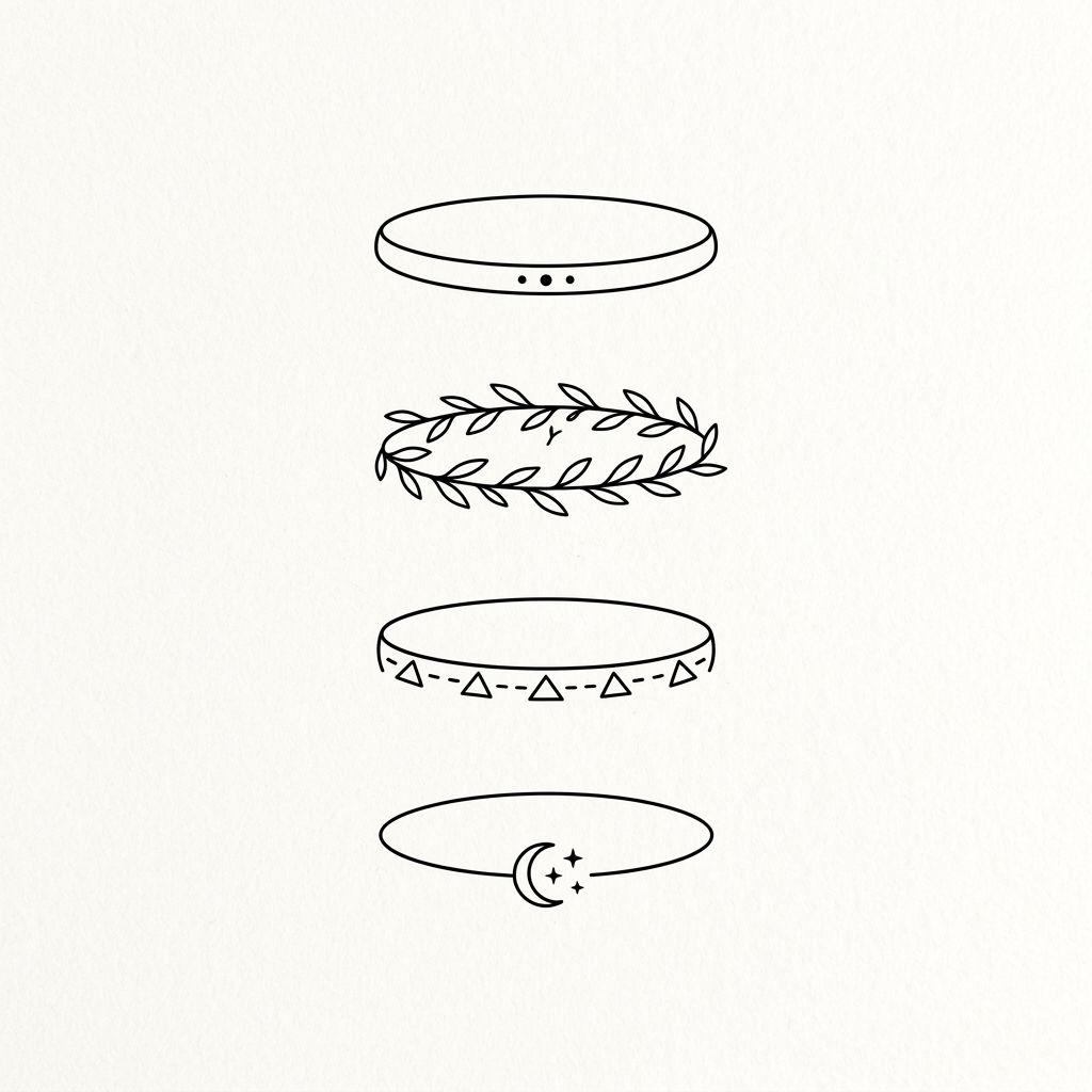 idée tatouage doigt femme anneau fin minimaliste, design sur fond blanc