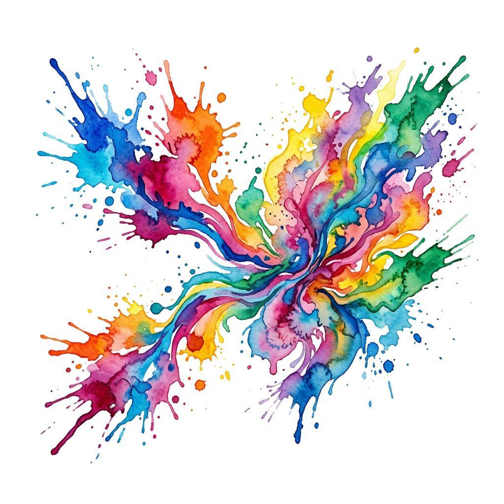 idée tatouage famille aquarelle liens familiaux, design sur fond blanc