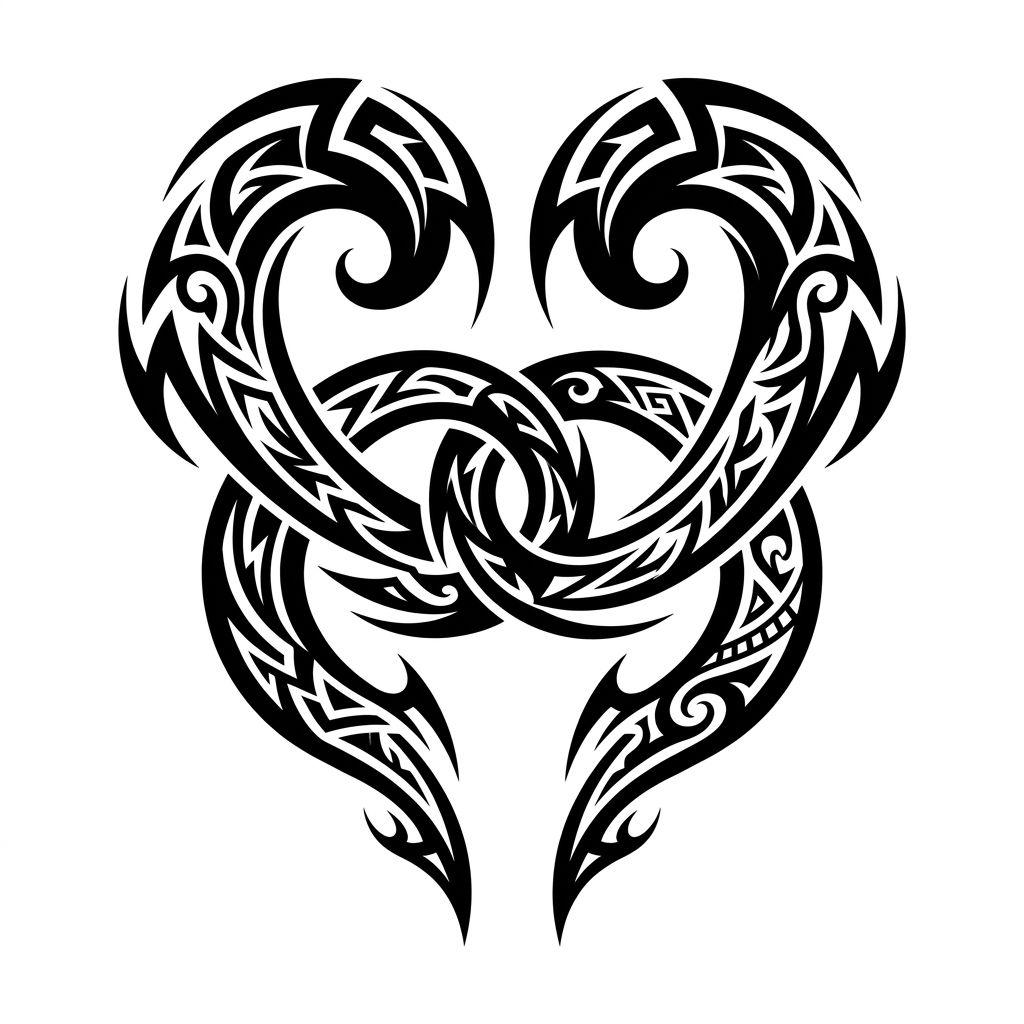 idée tatouage frère et sœur tribal moderne siblings, design sur fond blanc