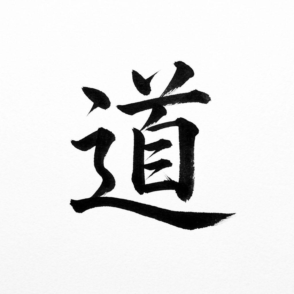 idée tatouage japonais kanji minimaliste, design sur fond blanc