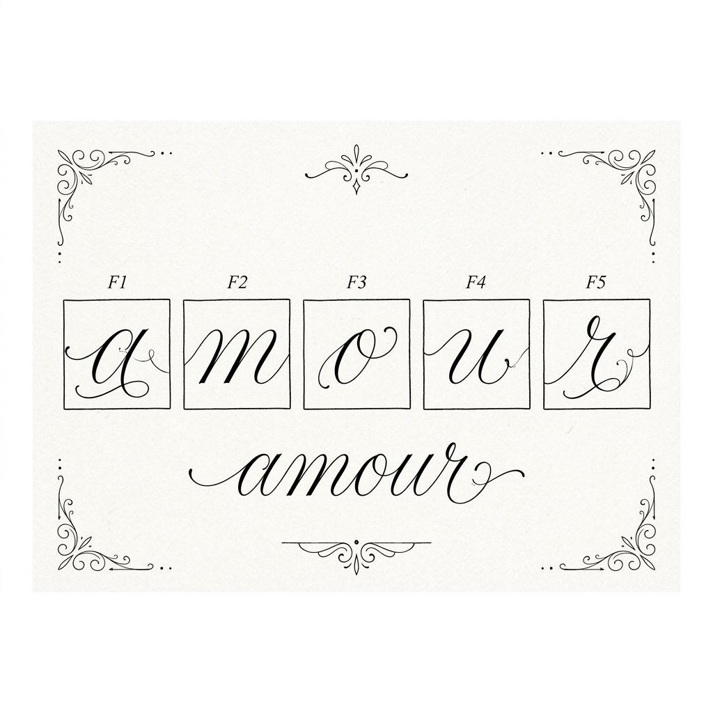 idée tatouage main doigts lettrage, design sur fond blanc