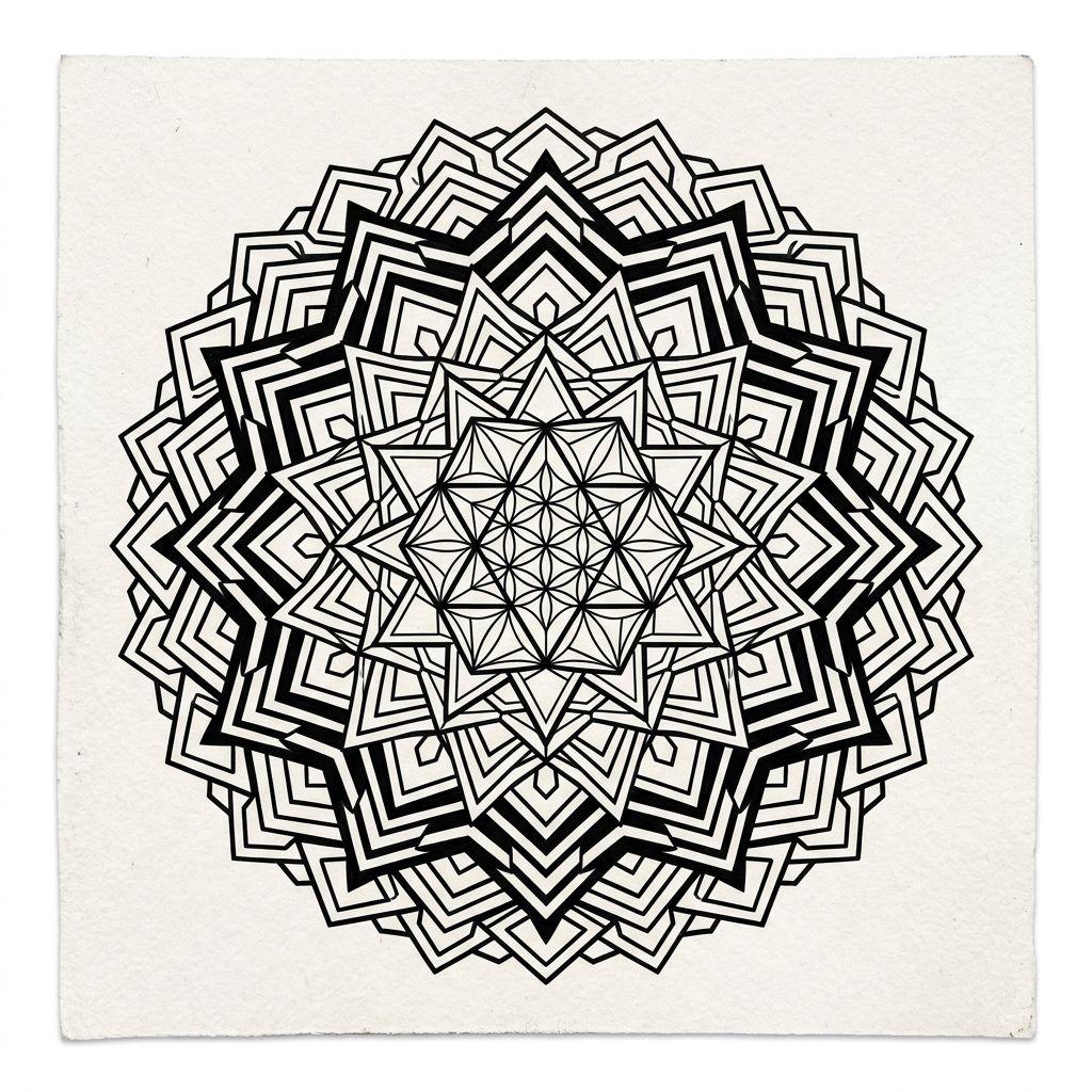 idée tatouage main homme mandala géométrique, design sur fond blanc