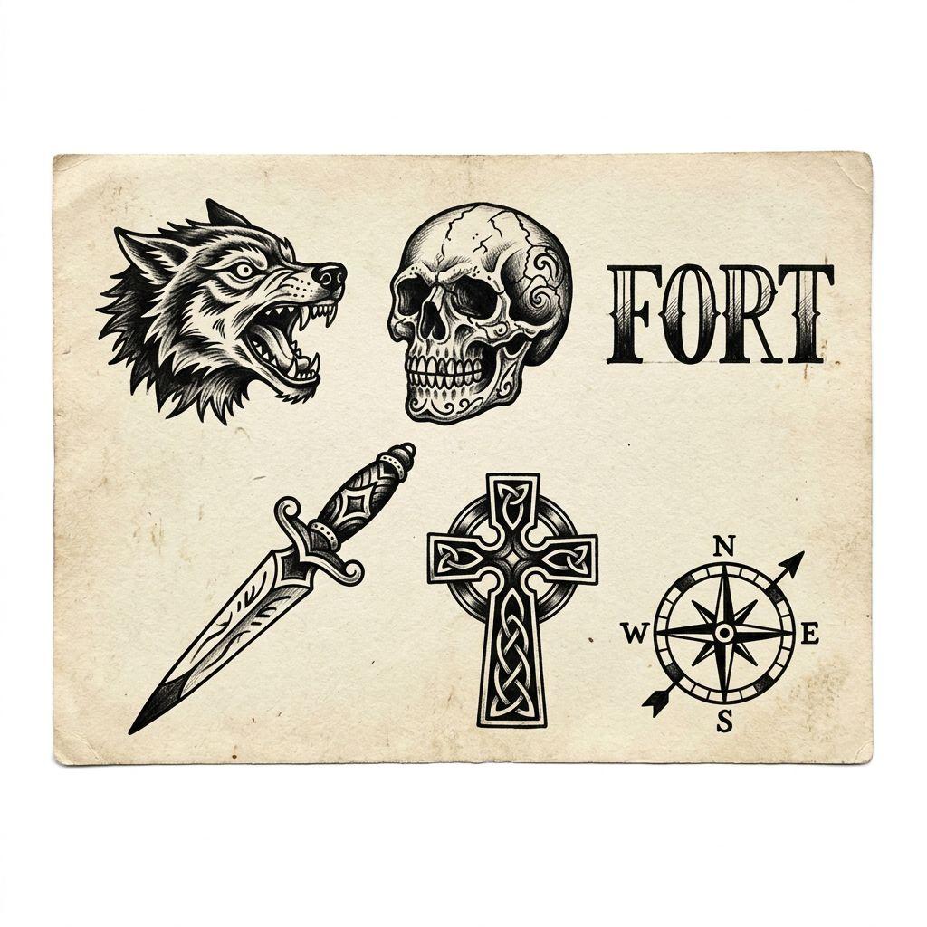 idée tatouage main homme patchwork main homme, design sur fond blanc