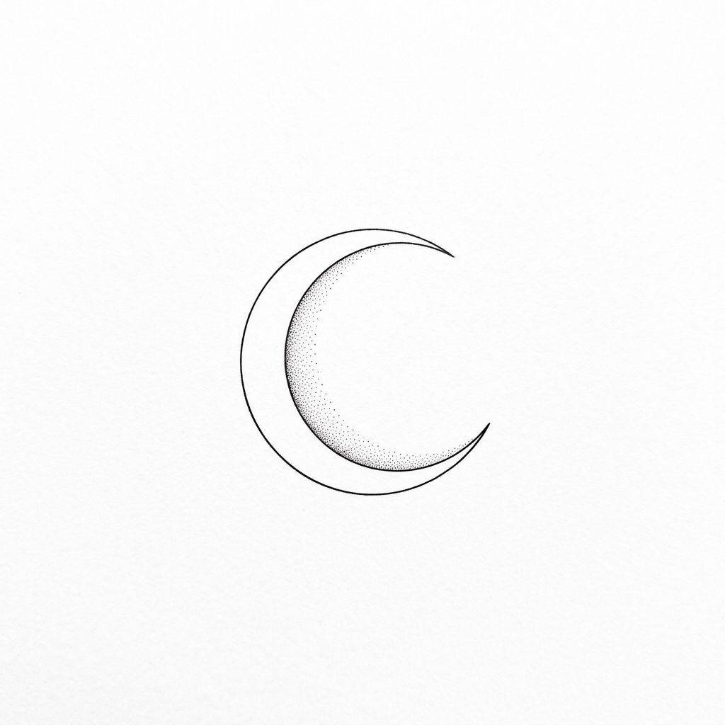 idée tatouage minimaliste minimaliste astre, design sur fond blanc