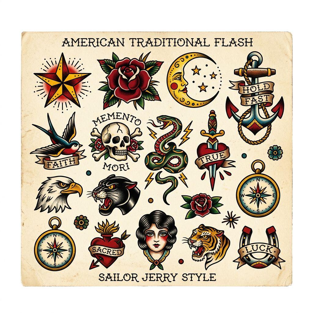 idée tatouage mollet patchwork flash, design sur fond blanc