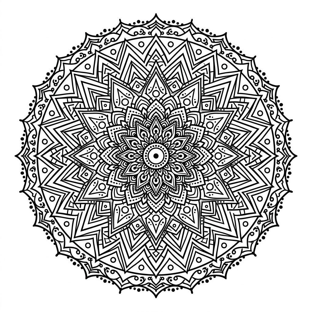 idée tatouage nuque mandala géométrique, design sur fond blanc