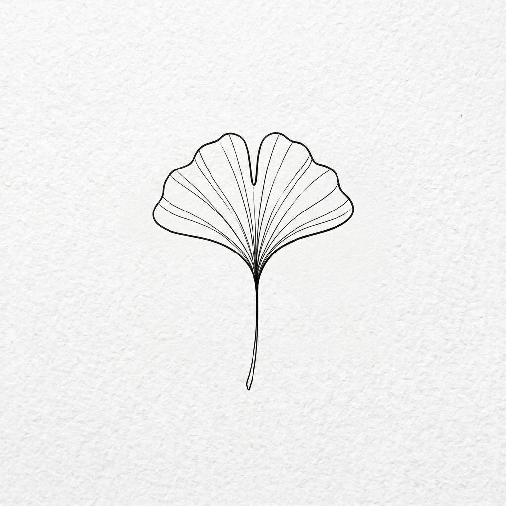idée tatouage petit feuille mini fine line, design sur fond blanc