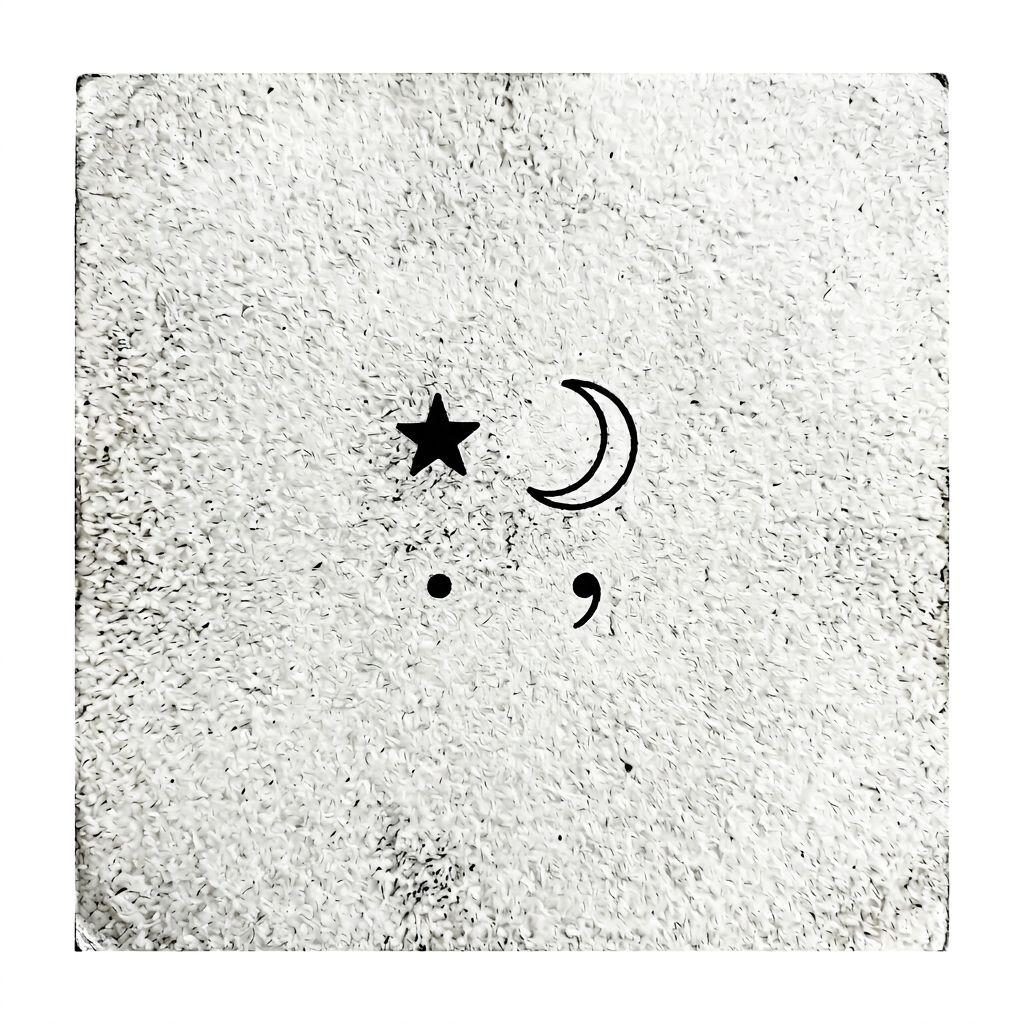 idée tatouage petit patchwork micro-symboles, design sur fond blanc