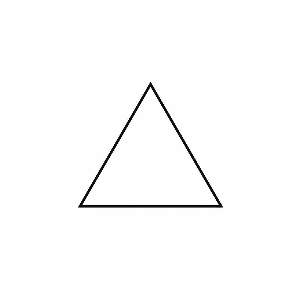 idée tatouage poignet triangle géométrique, design sur fond blanc