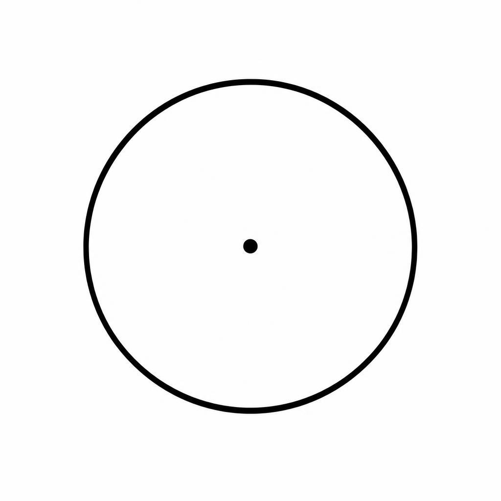 idée tatouage simple cercle géométrique, design sur fond blanc