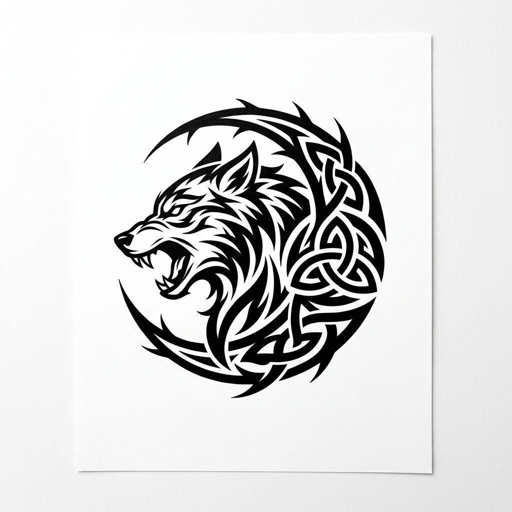 idée tatouage tribal tribal blackwork minimaliste, design sur fond blanc