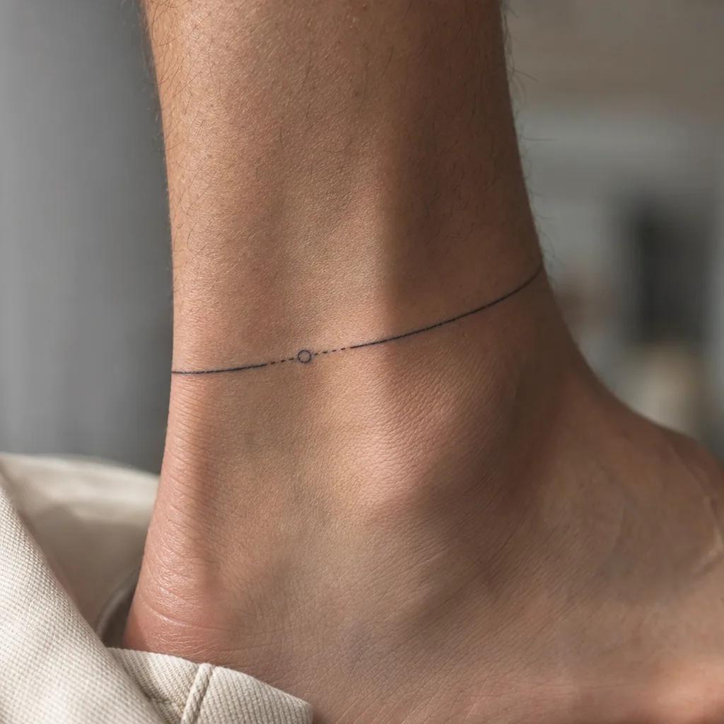 Simulateur de tatouage : aperçu réaliste d'un motif à la cheville