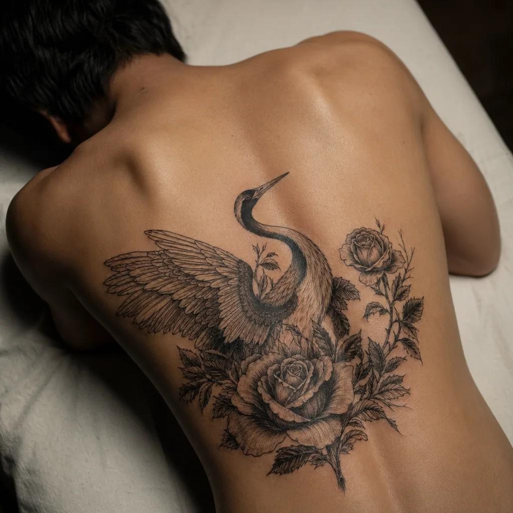 idée tatouage deuil crâne et roses memento, photo réaliste sur peau
