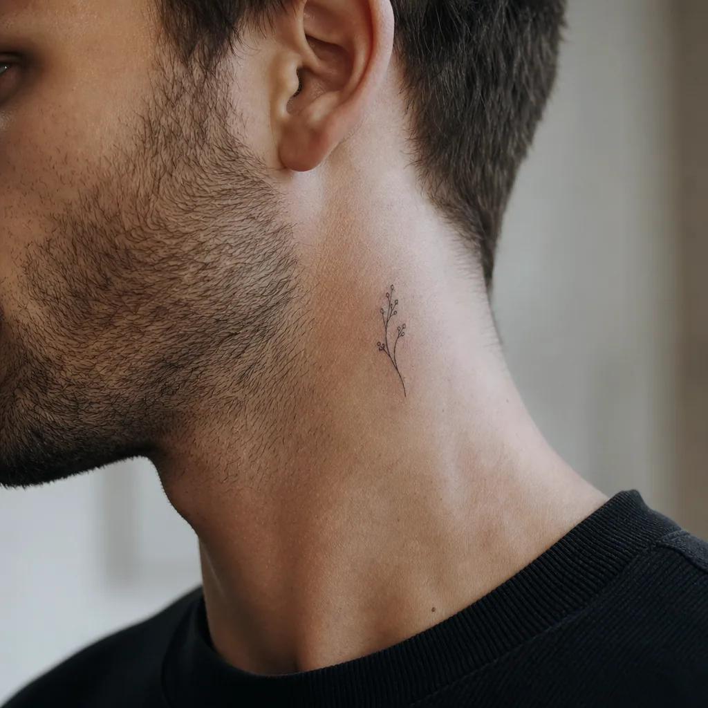 idée tatouage deuil date fine line, photo réaliste sur peau