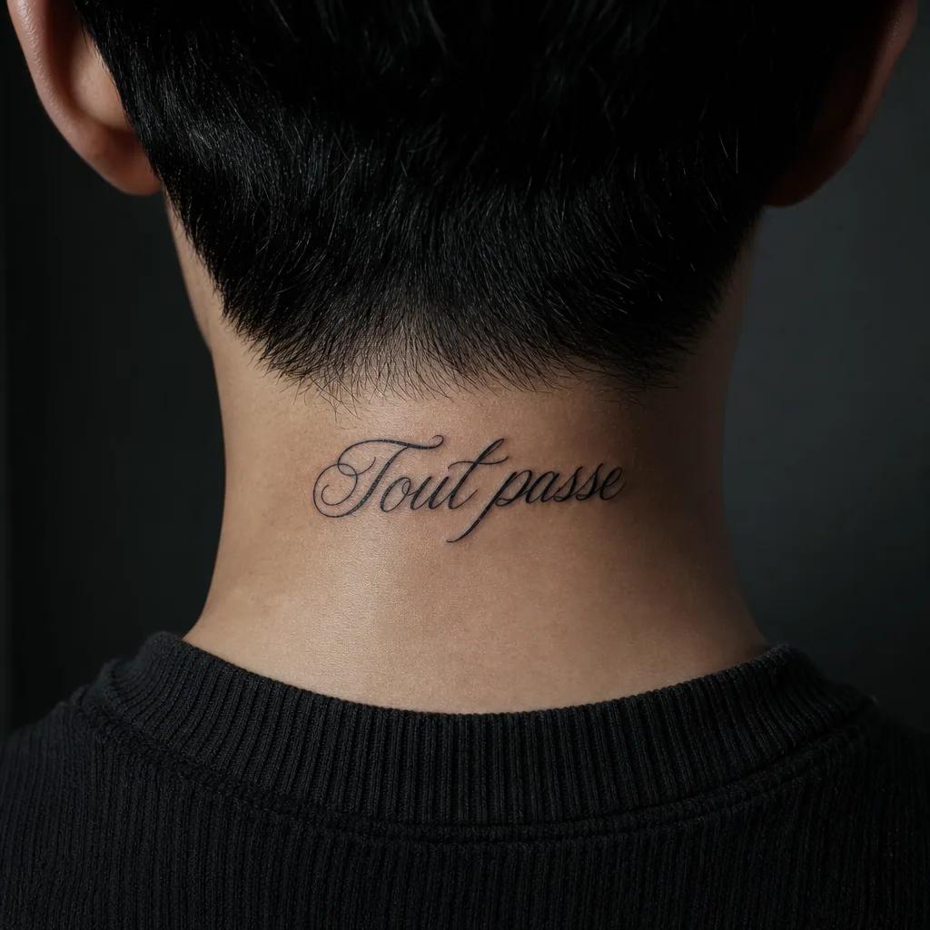idée tatouage écriture lettrage chicano fin, photo réaliste sur peau