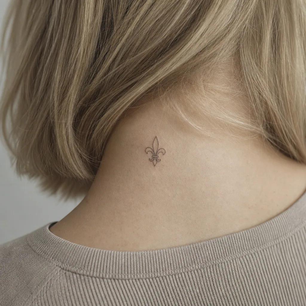 idée tatouage femme discret fleur fine line délicate, photo réaliste sur peau