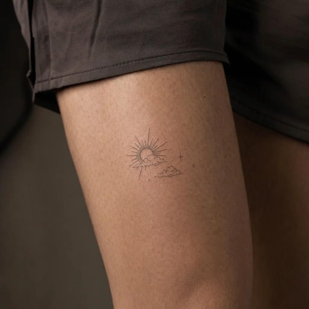 idée tatouage flash flash fine line délicat, photo réaliste sur peau