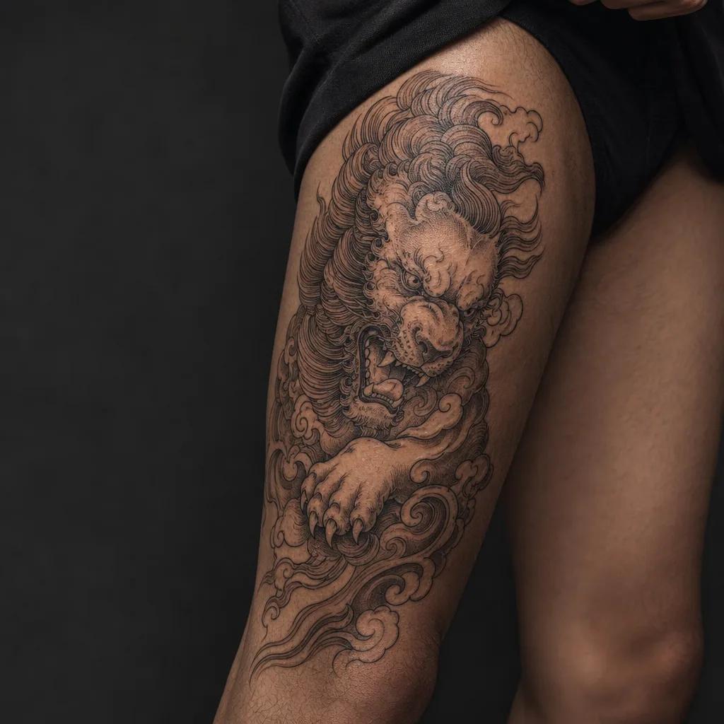 Idée tatouage lion