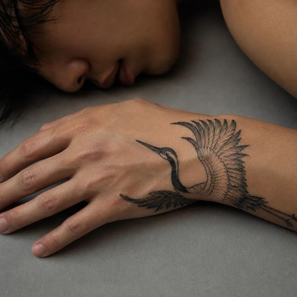 idée tatouage main main crâne, photo réaliste sur peau