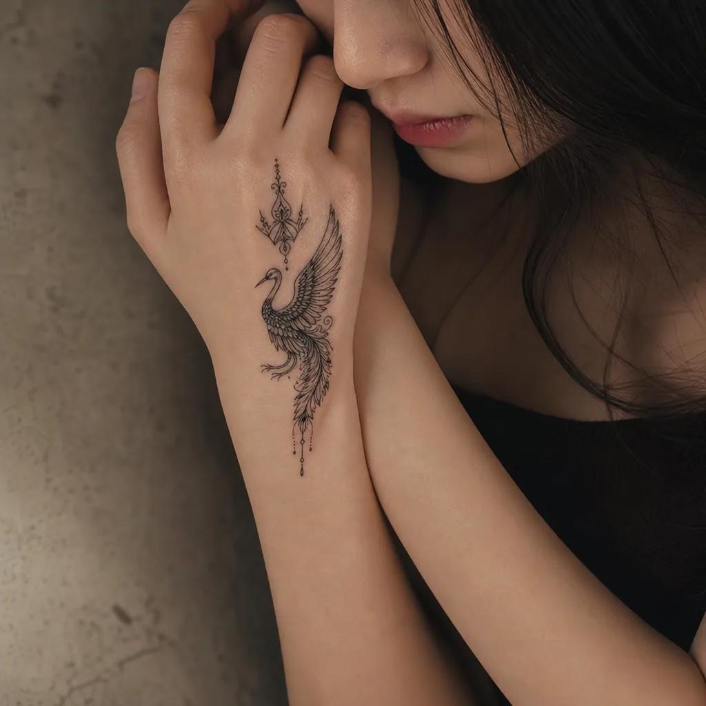 idée tatouage meilleure amie crane couronne ornemental, photo réaliste sur peau