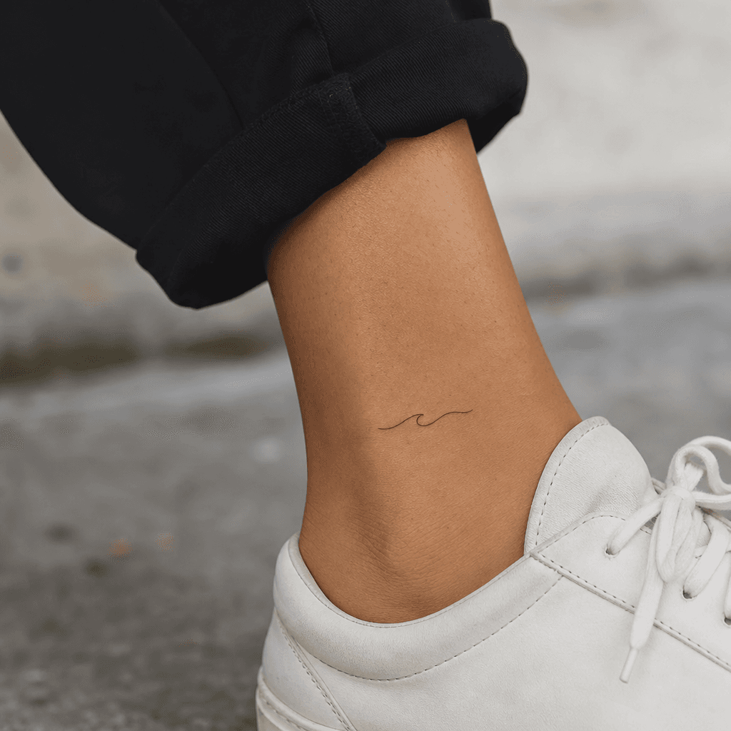 idée tatouage minimaliste minimaliste mot court, photo réaliste sur peau