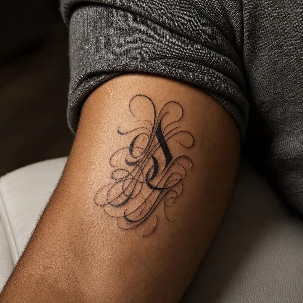 idée tatouage parents citation hommage calligraphie, photo réaliste sur peau