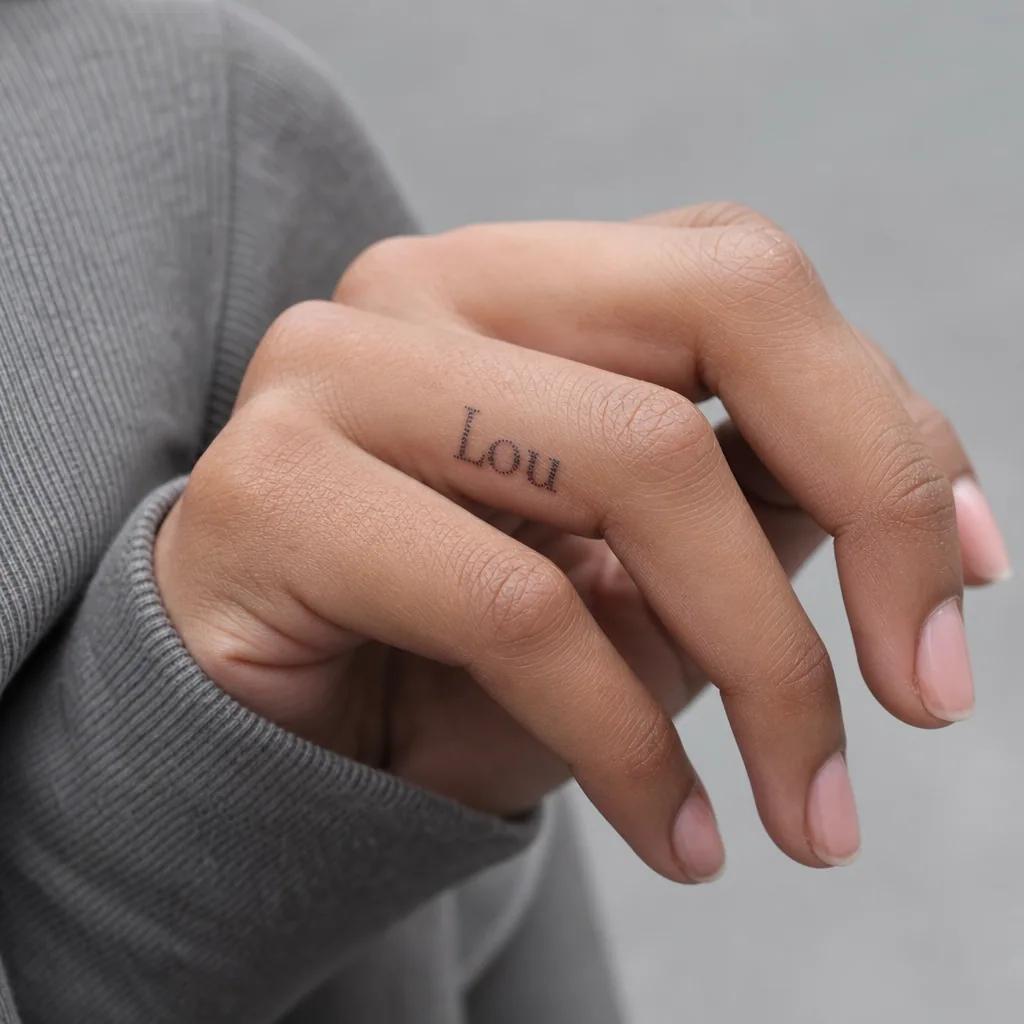 idée tatouage prénom prénom dotwork, photo réaliste sur peau