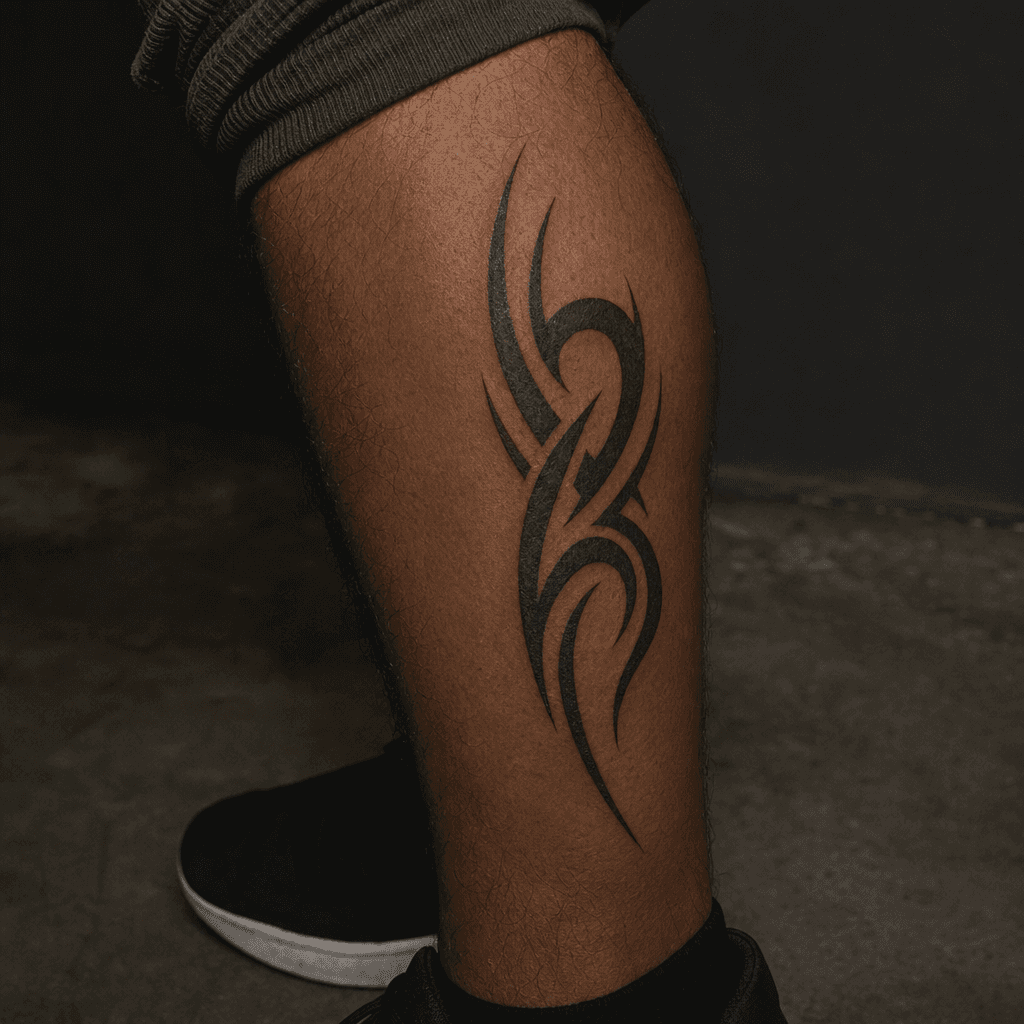 idée tatouage tribal modern neo-tribal, photo réaliste sur peau