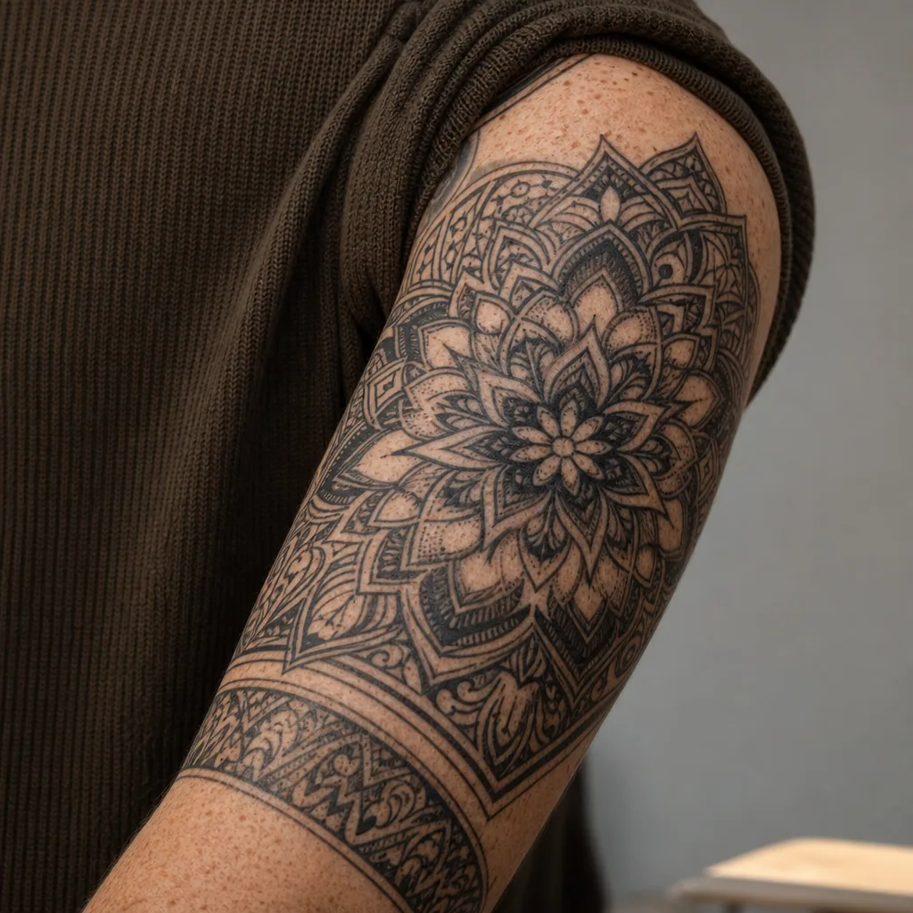 Mandala ornemental couvrant