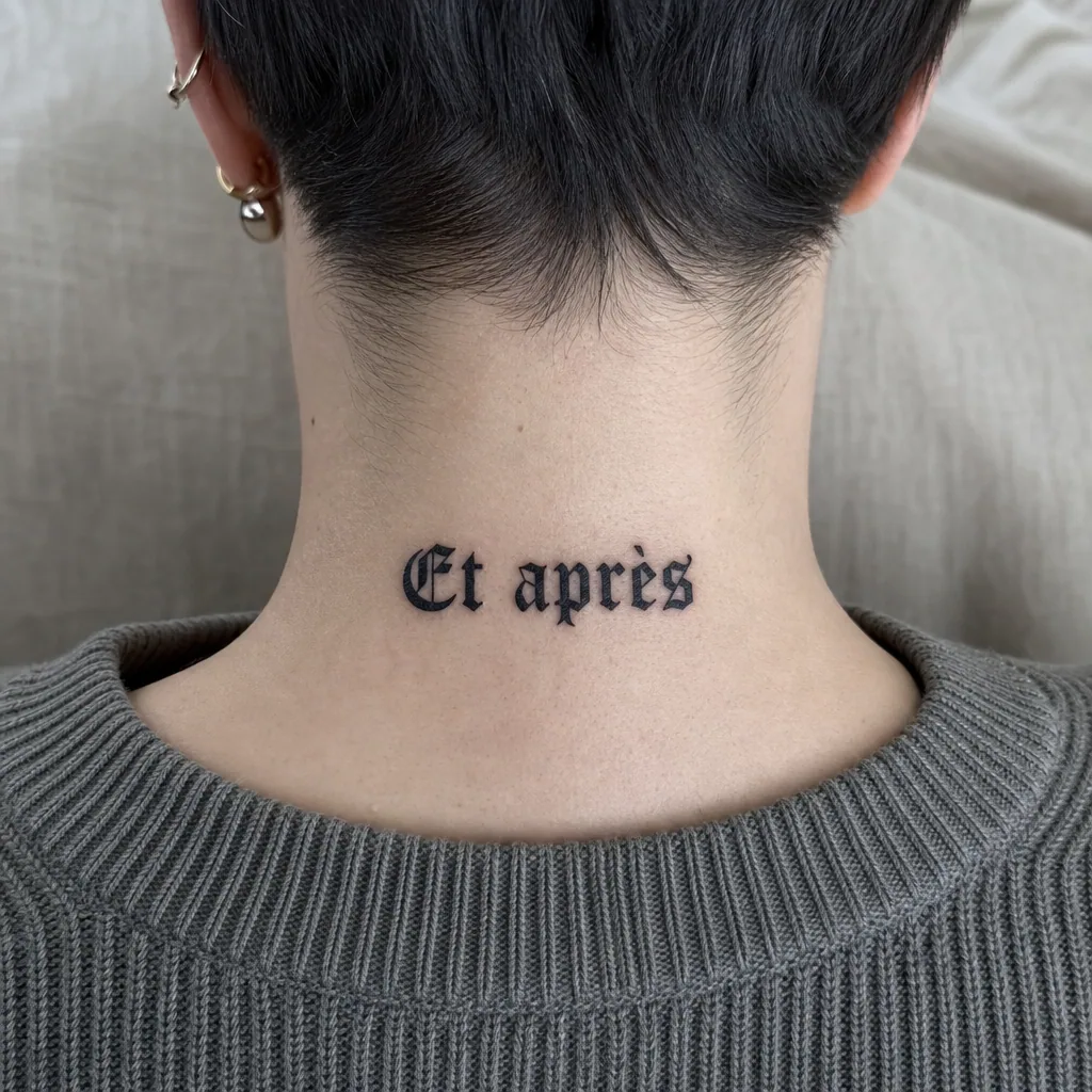 Lettrage blackletter gothique