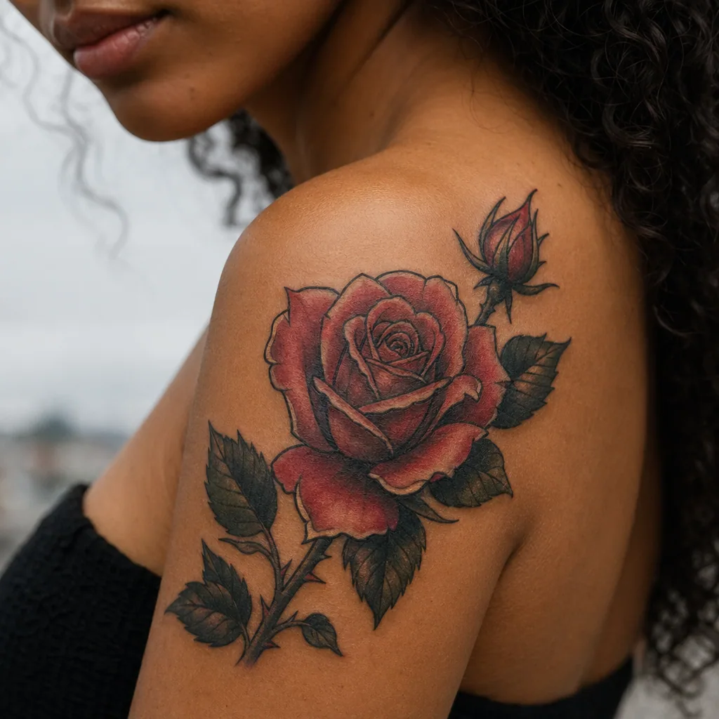 Rose neo-traditionnelle