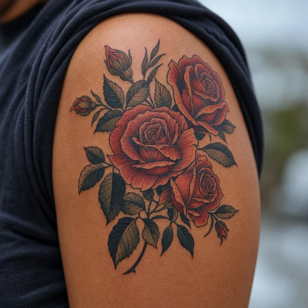 Roses neo-traditionnelles famille