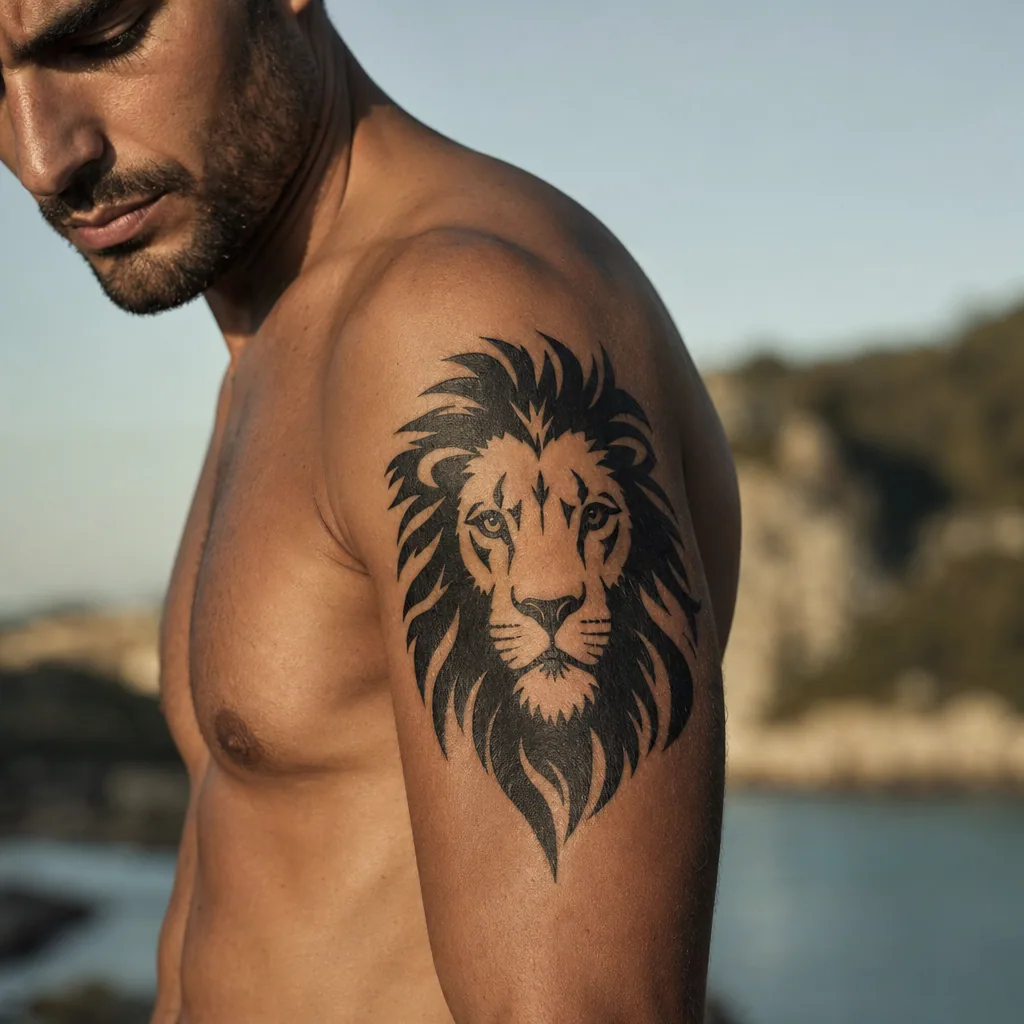 Lion blackwork