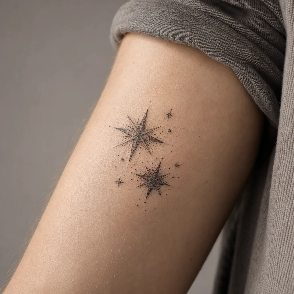 Etoiles dotwork parentales