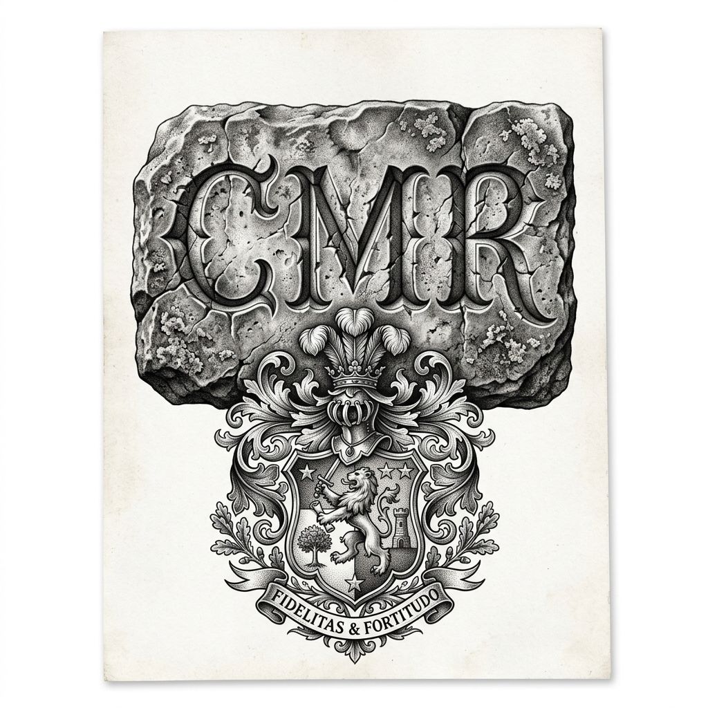 Tatouage initiale famille