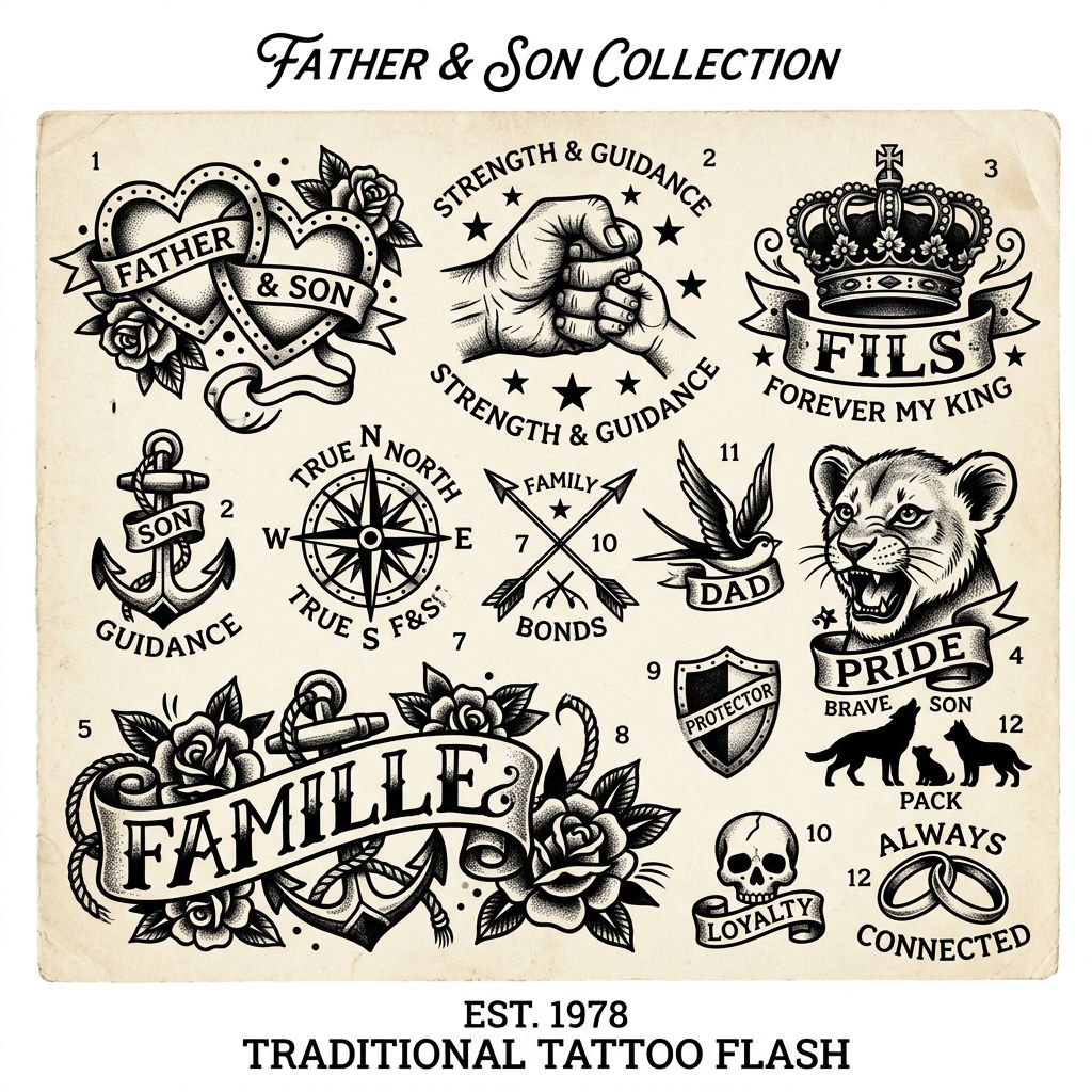 Tatouage père & fils